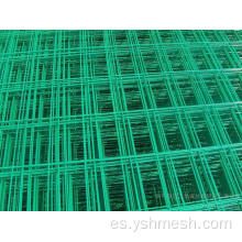 Paneles de malla soldado de PVC verde